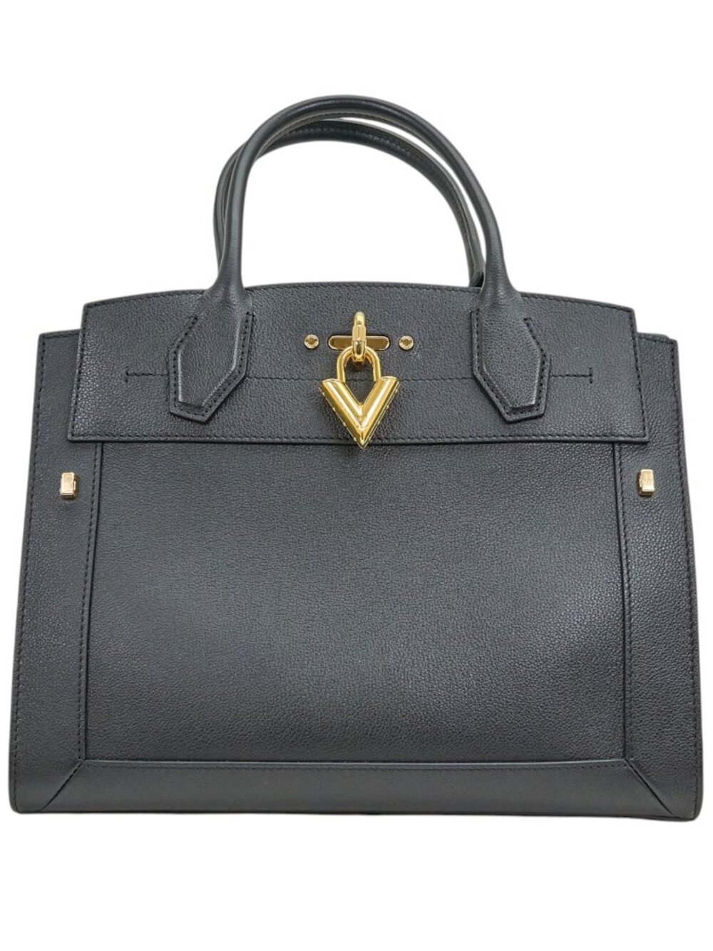 Louis Vuitton Steamer MM NM Calf Leather Black